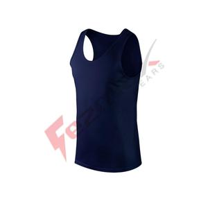 Camiseta sin mangas de gimnasio para hombre con logotipo personalizado 2021 de talla grande y diseño transpirable - Product Image 4