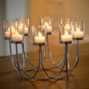 Metal <b>Light</b> Votive Candle Holder <b>Tea</b> <b>Light</b> Glass Candle Holder Wedding <b>Christmas</b> Table Decoration - Product Image 1