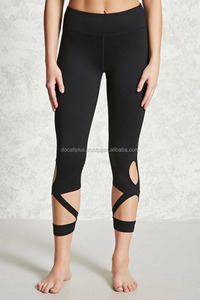 custom oem cutout capri leggings/<b>tights</b> - Product Image 2