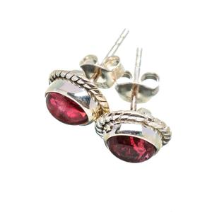 Unique Solid 925 Sterling Silver High Quality Pink <b>Tourmaline</b> Faceted Oval Brilliant Cut Stone Drop Dangle <b>Earrings</b> For Her - Product Image 1