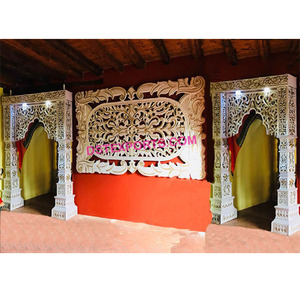 บอลลีวูดจัดงานแต่งงานยินดีต้อนรับประตูตั้งรอยัลอินเดียตกแต่งงานแต่งงานทางเข้าประตูต้อนรับงานแต่งงานที่สวยงาม - Product Image 1