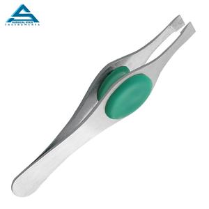 Pinzas inclinadas personalizadas para enhebrar cejas J2 de alta calidad de acero inoxidable nuevo - Product Image 1