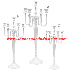 Unique Design 5 Arm Aluminum Modern Art Unique Handmade Eco-Friendly <b>Candelabra</b> Wedding Centerpieces for Home & Christmas Decor - Product Image 3