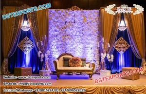 Décoration de scène de mariage musulman, décorations en cristal de scène - Product Image 2