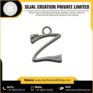 Pendentif Alphabet I en argent sterling 925 Bijoux à surface lisse avec motif numérique pour fiançailles - Product Image 3