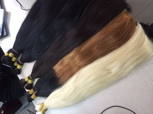 ผมต่อผมแท้แบบเรมี่เวอร์จิ้นจากเวียดนาม 100% น้ำหนัก 100 กรัม ความยาว 6-40 นิ้ว สีธรรมชาติ ผมตรงสลวยเป็นลอน - Product Image 2