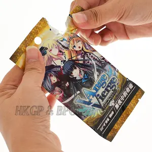Cartão de jogo holográfico personalizado, impressão de pacotes de cartão