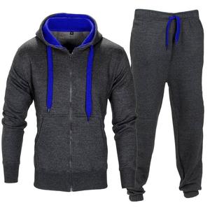 Conjunto Deportivo de Dos Piezas de Forro Polar para Hombre, Unisex, con Logotipo Personalizado, Cierre de Cremallera, Resistente al Viento, Corte Ajustado, Pantalones Deportivos de Poliéster y Elastano 2021 - Product Image 2