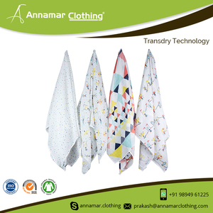 Soft Cotton Baby Muslin <b>Swaddle</b> <b>Blanket</b> | Newborn Receiving Wrap Breathable Gauze Nursery Bedding Custom Print Design For Babies - Product Image 2