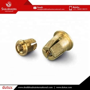 Écrou d'insertion en laiton filetage M3 hexagonal finition enduite personnalisée impériale certifiée ISO application de l'industrie lourde - Product Image 3