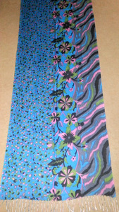 Chales suaves y cómodos para mujer, chales estampados con patrón de diseño personalizado, de lujo, estilo informal, estolas, color azul cielo - Product Image 2