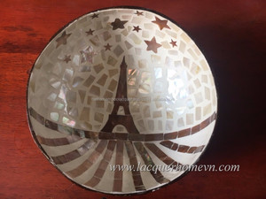 Handmade Coconut Lacquer Shell Bowls from Vietnam - Product Image 3