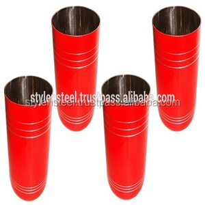 Vasos multiusos de acero inoxidable para servir de metal sólido con recubrimiento de polvo rojo para beber para tazas - Product Image 3