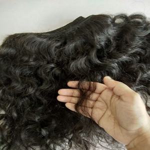 Extensions de cheveux humains vierges 10A tissage péruvien à cuticules alignées brutes non transformées avec fermeture à lacet Style boucles à vagues indiennes - Product Image 5