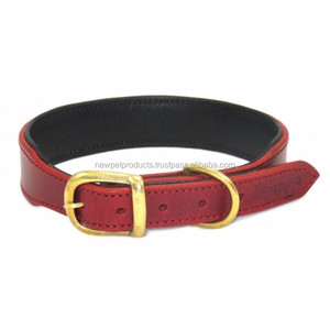 Collar de perro de cuero ajustable de lujo, collares duraderos para mascotas para cachorros pequeños, medianos y grandes, Fabricante Mayorista personalizado - Product Image 3