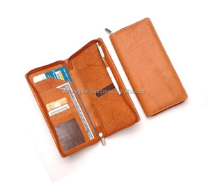 Estuche de chequera de cuero genuino de alta calidad Carteras de calidad con cremallera - Product Image 1