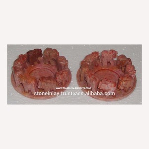 Portavelas de Piedra Jabonosa Natural Hechos a Mano - Product Image 1