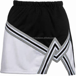 Colorful <b>Black</b>, White Contrast Cheerleading <b>Skirt</b> - Product Image 1