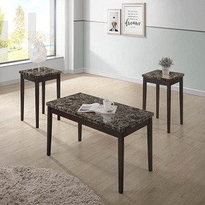 ชุดโต๊ะกาแฟไม้แบบดั้งเดิมและสง่างามพร้อมขาแข็ง - Product Image 1