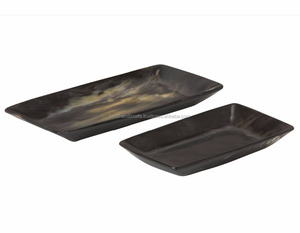 Plateau rectangulaire ou carré en corne de buffle, assiettes, plats de haute qualité et à bas prix - Product Image 6