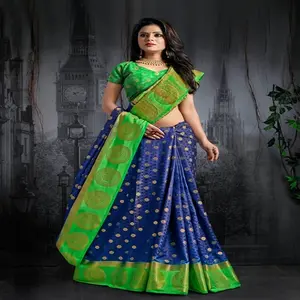 Ropa de fiesta de diseñador indio bollwood, saree con blusa, Uds. - Product Image 1