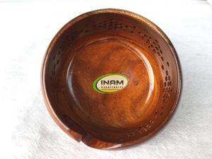 Premium Quality, Crochet Accessories, Hand Carved <b>Drills</b> and Holes, <b>Wooden</b> Yarn Storage Bowl, 7x4 Inches - Product Image 5
