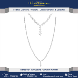 Collar de diamantes de oro blanco de 18kt para mujer, joyería de moda, collares, pulsera de piedra natural de calidad, joyería - Product Image 5