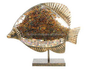 Fish Design Metal Bronze Sculpture African Figure <b>Table</b> <b>Decor</b> for Home Office Living Room <b>Decor</b> - Product Image 3