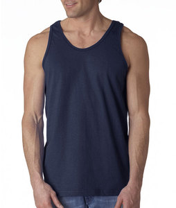 Vente en gros 160gsm couleur solide hommes basique Gym débardeur 60% coton 40% Polyester Logo personnalisé blanc basique débardeur couleur unie - Product Image 4