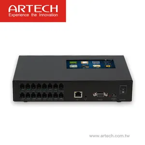 ARTECH AQ系列-不同区域中心远程管理和控制，4行电话触摸屏电话录音机