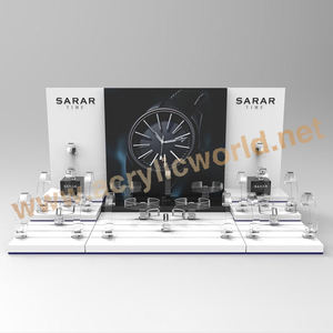 นาฬิกาอะคริลิคชั้นวางจอแสดงผลมัลติฟังก์ชั่ยืนแสดงวงเล็บ - Product Image 3