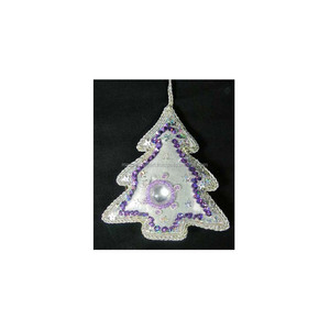 Ornements classiques pour arbre de Noël en tissu à suspendre - Product Image 1