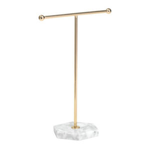 Soporte de exhibición de joyería de Metal con Base de mármol - Product Image 1