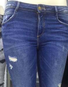 กางเกงยีนส์สกินนี่สำหรับผู้หญิงกางเกงสต็อกสำหรับผู้ใหญ่ทำจากผ้าฝ้ายบังคลาเทศ - Product Image 1