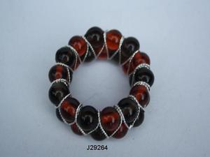 El servilletero hecho a mano con cuentas de vidrio puede estar en cualquier color, servilletero, vajilla para boda, fiesta, comedor, tela o anillo de papel - Product Image 5