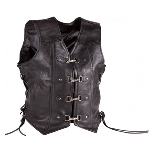 Chaleco de cuero para motocicleta, chaleco de alta calidad, personalizado, estilo único, todos los tamaños, colores disponibles, VES-0025 - Product Image 4