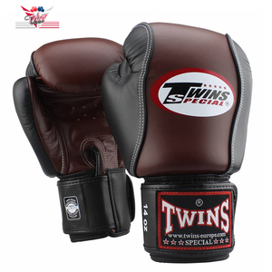 Profesional de guantes de boxeo del cuero genuino diseño su propio guantes de boxeo - Product Image 1