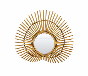 Miroir vintage en rotin Boho du fabricant BAO MINH divers modèles pour une utilisation décorative - Product Image 6