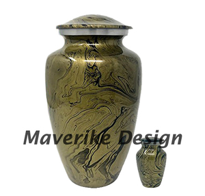 Urna de cremación de Metal de aleación de agua oceánica para cenizas humanas, urnas de cremación para adultos y hombres, suministros funerarios para entierro - Product Image 4