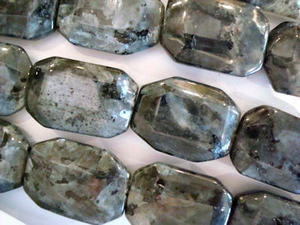 Pépite de larvikite de haute qualité pierre précieuse à facettes forée à facettes collier de guérison en cristal de pierre naturelle à brin complet grossiste - Product Image 4
