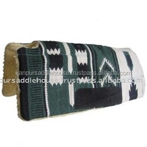 Tapis de selle en laine pour chevaux avec rembourrage - Product Image 2