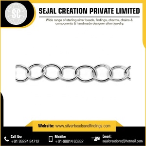 Cadenas de plata esterlina 925 de calidad de confianza superventas al por mayor para importadores a granel accesorios de joyería - Product Image 2