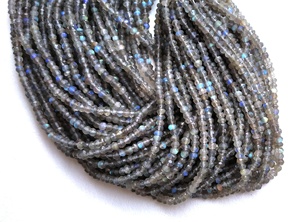 ลูกปัดหินอัญมณีลาบราดอไรต์สีฟ้าธรรมชาติสำหรับทำเครื่องประดับสร้อยข้อมือและสร้อยคอ - Product Image 4