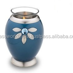 Tealight Brass Funeral <b>Urn</b> By Brassworld India - Product Image 2