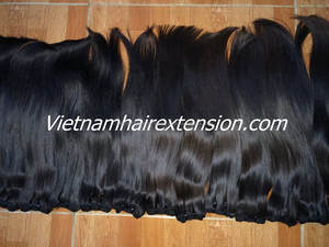 Extensions de cheveux humains vierges Remy 100% soyeux et doux, tissées sur une base invisible, provenant du Vietnam, 8"-40", 100g - Product Image 1