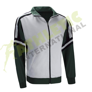 Survêtement zippé pour homme Athletic International, coupe classique, polyester/coton, anti-UV, respirant, séchage rapide - Product Image 2