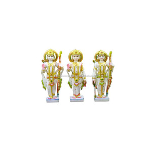 White Marble Ram Darbar <b>Statues</b> - Product Image 1