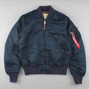 Chaqueta Bomber MA-1 Casual de Invierno para Hombre, Personalizada, con Cierre, Servicio OEM, Venta al Por Mayor, Alta Calidad, Resistente al Viento, Transpirable - Product Image 1