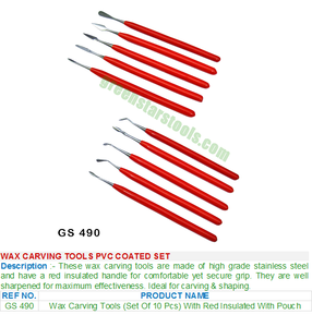 เครื่องมือแกะสลักขี้ผึ้งชุดเคลือบพีวีซีเครื่องมือซ่อมแซมเครื่องประดับ490 - Product Image 2