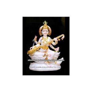 Beautiful Marble Saraswati Mata ji Statue - Product Image 1